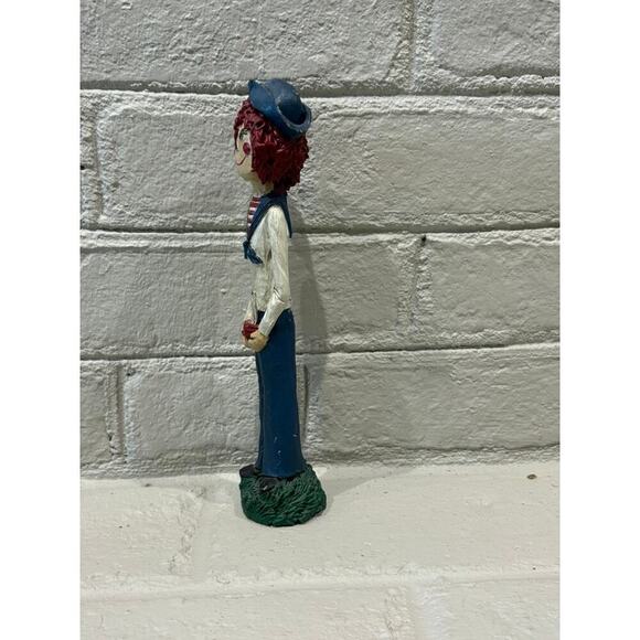 Raggedy Andy Holding Sailboat Figurine Vintage - Picture 5 of 6